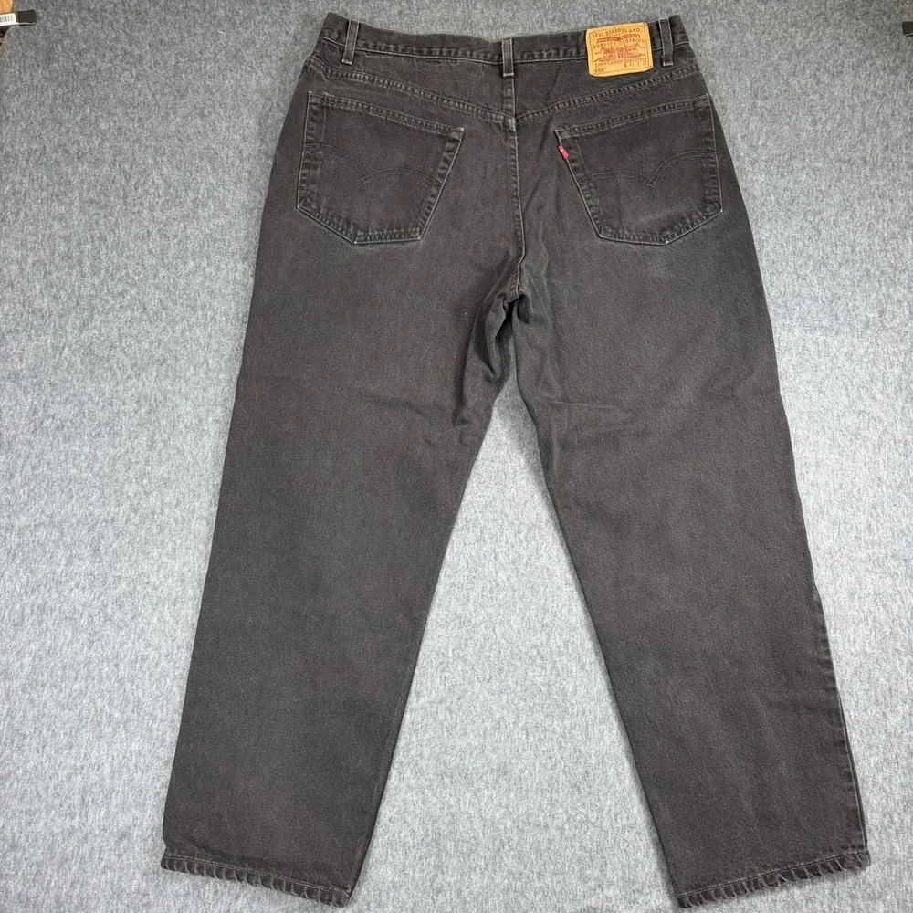 Levis 550 Jeans Mens 38x30 Black Relaxed Fit Tapered Leg Denim Vintage 1999